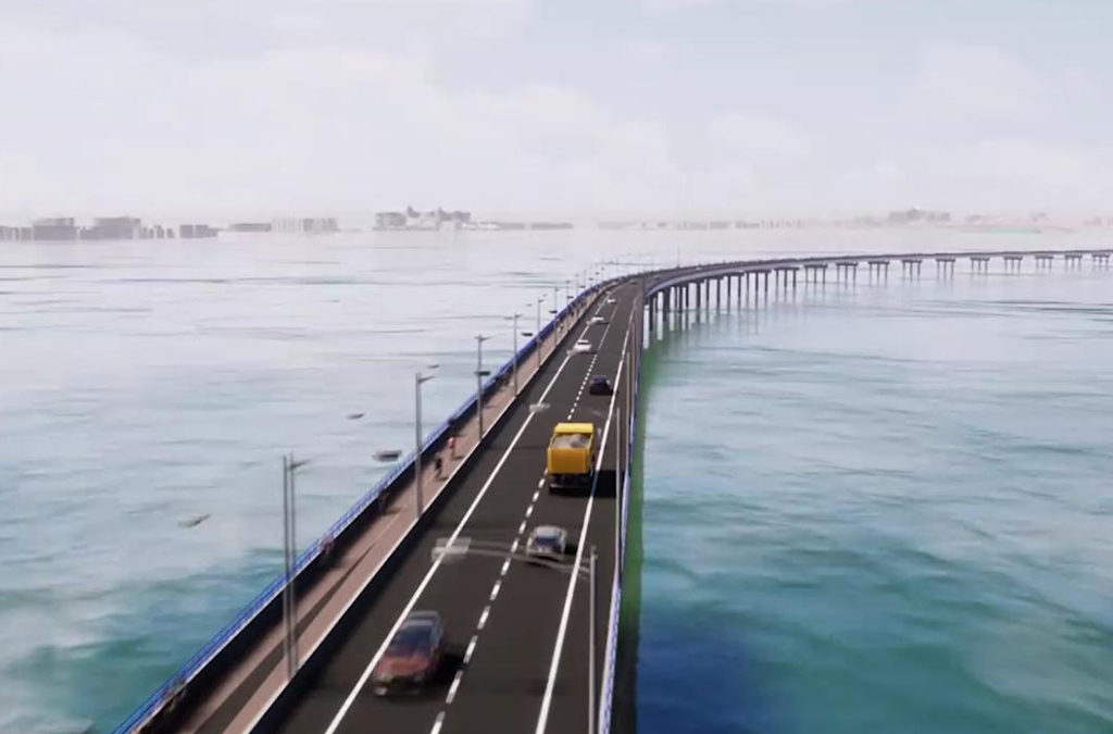 Proyecto de puente lagunar en suspensión