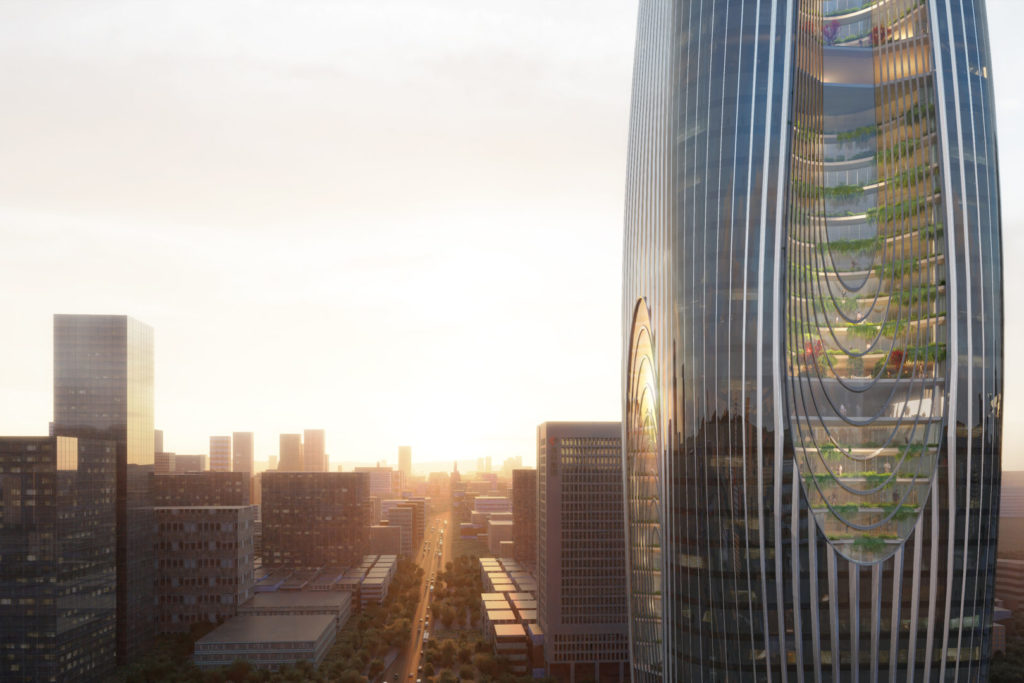 Zaha Hadid revela el diseño de la Torre Daxia